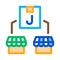 Juice shop delivery icon vector outline illustration