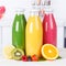 Juice smoothie orange smoothies in kitchen bottle square fruit f