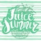 Juice summer with a pineapple. Hand written unique lettering. It can be used as a print on T-shirts and bags. Vector