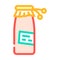 juice tomato color icon vector illustration
