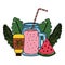 juice watermelon fruit jar with blocker solar