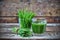 Juice Wheatgrass in a glass