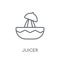 Juicer linear icon. Modern outline Juicer logo concept on white