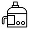 Juicer machine line icon. Squeezer vector illustration isolated on white. Utensil outline style design, designed for web