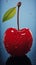 Juicy Cherry Delight: A Vibrant Background of Red Apples, Lush L