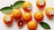 Juicy citrus fruits created with the help of artificial intelligence