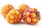 Juicy cloudberry fruit isolated on white background for captivating advertising campaigns