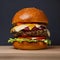 Juicy Delight Irresistible Hamburger Icon for Food Lovers