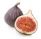 Juicy figs with leaf