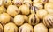 Juicy, fresh fruit pepino melon on a peruvian market.