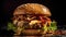 Juicy Hamburger Delight - Generative AI