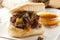 Juicy Homemade Italian Beef Sandwich