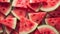 Juicy Insights: Unveiling the Vibrant Background of Fresh Ripe Watermelon Slices -