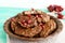 Juicy liver cutlets with pomegranate seed