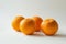 Juicy oranges on a light background