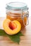 Juicy peach jam