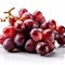 Juicy Red Grapes ON WHITE BACK GROUND