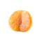 Juicy ripe citrus half. Mandarin without peel.