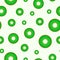 Juicy seamless pattern - slices of kiwi.