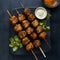 Juicy seekh kababs on skewers spiced and grilled to perfection