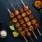 Juicy seekh kababs on skewers spiced and grilled to perfection