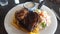 Juicy steak served at the Coolangatta Hotel, in Marine Parade, Coolangatta yesterday