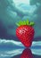 Juicy strawberries - abstract digital art