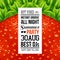 Juicy summer party poster. Optical strawberry background pattern