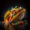 Juicy tuna and fresh veggies fill these delicious tacos in a mouth-watering AI generated photo