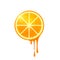 Juicy Vector Orange Slice