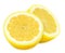 Juicy yellow lemons on a white background isolated