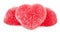 Jujube red jelly candies heart shape
