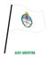 Jujuy Flag Waving Vector Illustration on White Background. Flag of Argentina Provinces.
