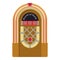 Jukebox icon, cartoon style