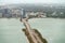 Julia Tuttle Causeway, Florida State Road 112. Aerial view with Buena Vista and Beverly Terrace, Miami, FL