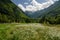 Julian Alps from Soca river, Kal Koritnica, Triglav national park, Slovenia, Europe