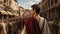 Julius Caesar in the Heart of Rome: Moments Before Fate\\\'s Convergence