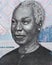 Julius Nyerere face portrait on 1000 Tanzania shilling closeup m