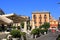 July 17 2021 - Pozzuoli, Italy: View of the typical residential buildings in center of Pozzuoli city southern Italy