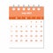 July 2021 Calendar Leaf. Monthly calendar design template