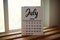 July 2024 annual monthly desk calendar for planning and management