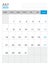 July 2025 - Calendar 2025 template vector illustration, week start on monday, Wall calendar 2025 design, Desk calendar template,