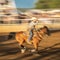 JULY 22, 2017 NORWOOD COLORADO - Cowboys ride and rope cattle during San Miguel Basin Rodeo, San. Dirt, Motion