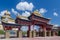 July 25, 2023. Russia, Republic of Kalmykia, Elista, Buddhist temple Golden Abode of Buddha Shakyamuni, entrance gate