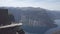 July 26, 2019. Norway tourist route on the trolltunga. People tourists go hiking in the mountains of Norway in fine