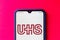 July 4, 2020, Brazil. In this photo illustration the Universal Health Services UHS logo seen displayed on a smartphone