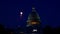 July 4th Independence day show cheerful fireworks display on the U.S. Capitol Building in Washington DC USA