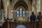 July 8 2018 - Interior of St. Alban`s Church anglican church in Copenhagen, Denmark.