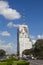 The July 9th Avenue in Buenos Aires, Argentina. The bottom, homage to Evita Peron. Buenos Aires, Argentina