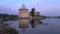 A July evening at the Flat the tower timelapse. Pskov Kremlin